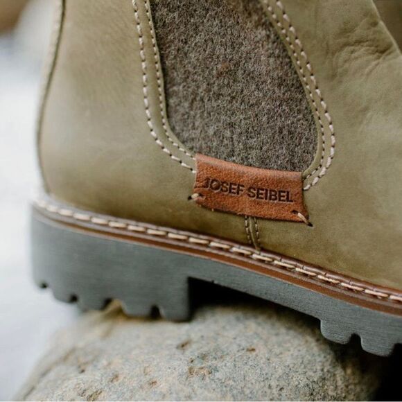 Women’s Josef Seibel  Marta 03 Chelsea Boot shoes Olive size 5.5 (36) - Picture 10 of 12